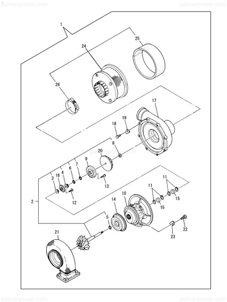 Order YANMAR XNH293301 Bearing Housing