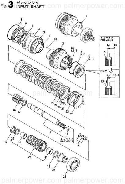 Order YANMAR 177019-03120 Shaft Assy, Forward
