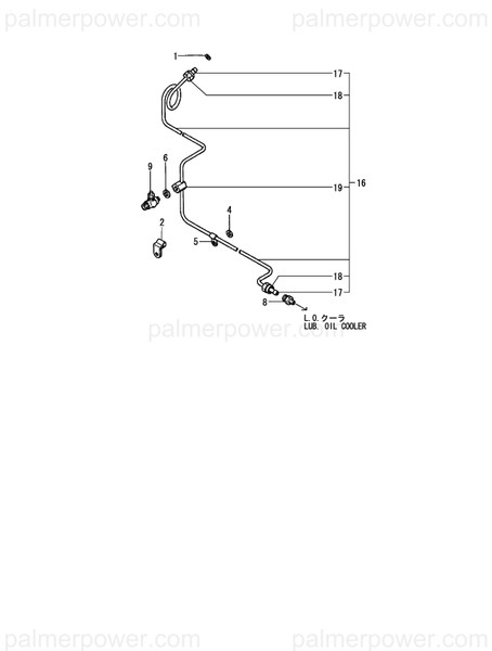 Order YANMAR 43711-557350 Pipe, Pressure