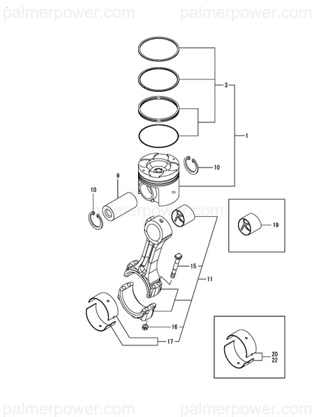 Order YANMAR 748640-23140-I Rod Assy, Connecting