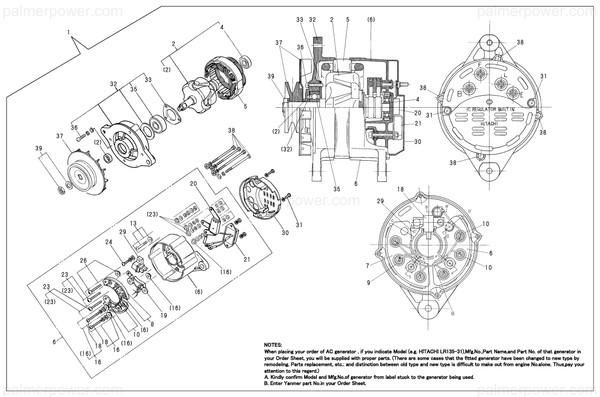 Order YANMAR 26557-050402 Screw, M5X40
