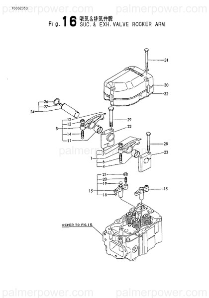 Order YANMAR 748616-11900 Bridge Assy, Valve