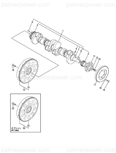 Order YANMAR 127616-21390 Flywheel Assy
