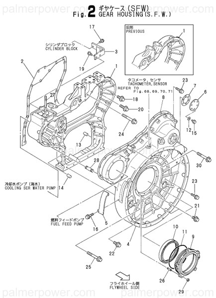 Order YANMAR 126683-01681 Gasket, Housing