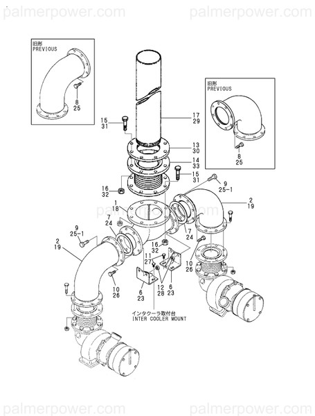 Order YANMAR 43100-500610 Bellows 200A