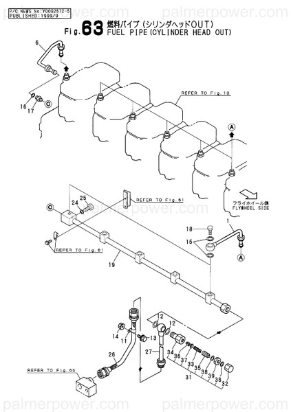 Order YANMAR 148634-59300 Pipe, Fuel