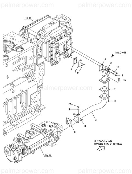Order YANMAR 26206-100802 Bolt, M10X 80 Plated