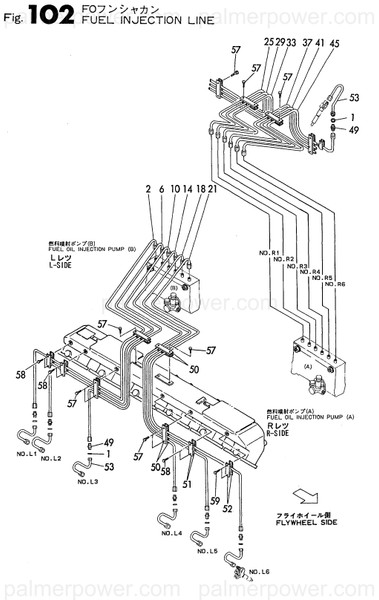 Order YANMAR 148018-59460 Pipe Assy, Injection