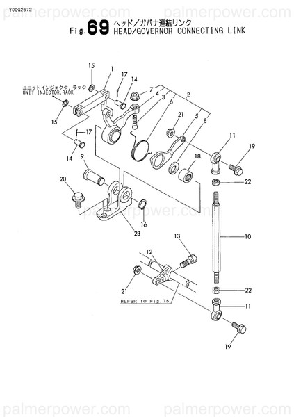 Order YANMAR 148633-66350 Lever