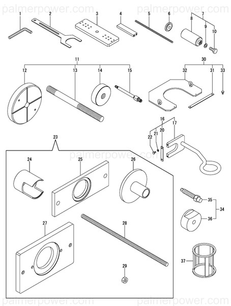 Order YANMAR 177518-09340 Tool,Plate Support E