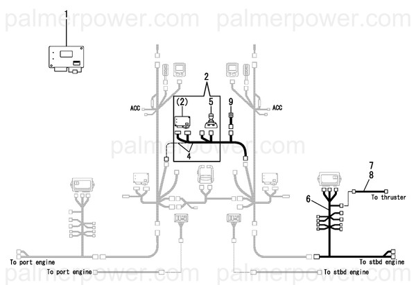 Order YANMAR 164000-25920 Harness,Ext Thr 5M