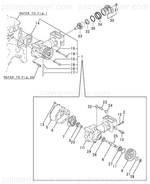 Order YANMAR 127610-43300 Shaft, Water Pump