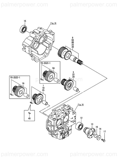 Order YANMAR 177550-03551 Shaft Assy, I=0.971