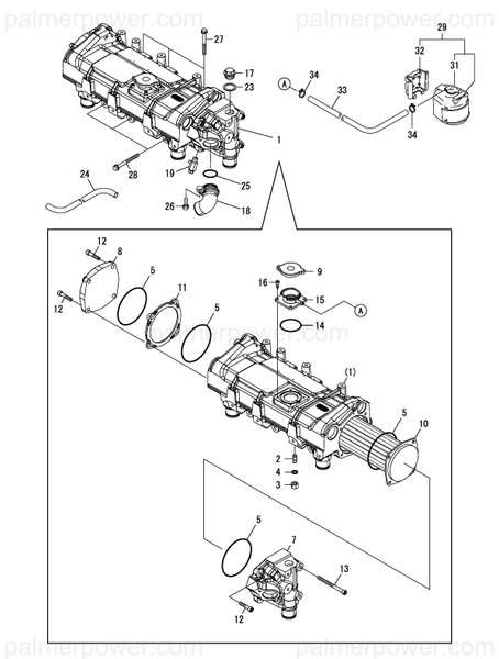 Order YANMAR 120672-44130 Cover, Hex