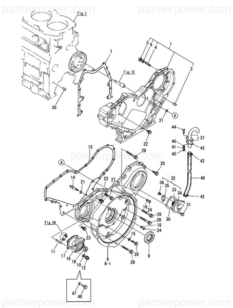 Order YANMAR 727677-01620 Cover Assy, Case
