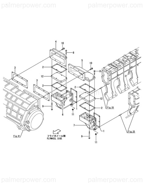 Order YANMAR 148999-18410 Duct, Air I/C Out