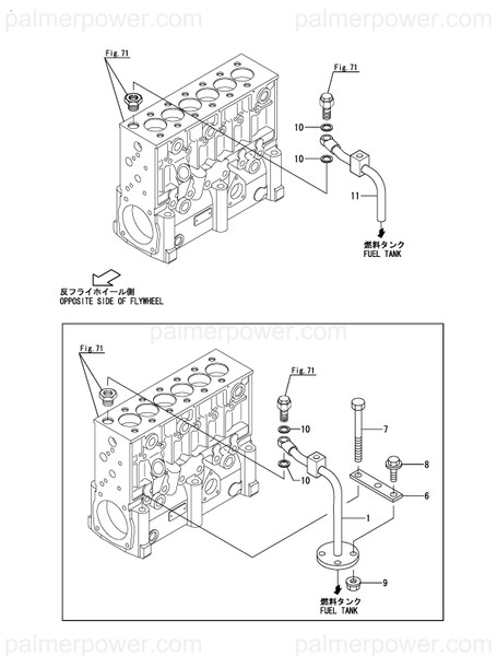 Order YANMAR 148690-59110 Pipe, Fuel