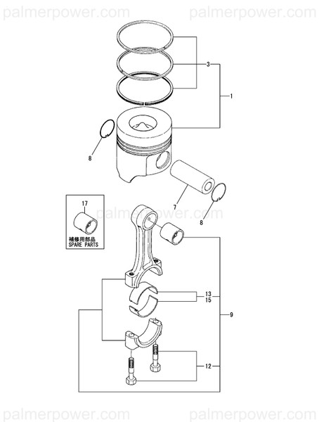 Order YANMAR 129198-23110 Rod Assy, Connecting