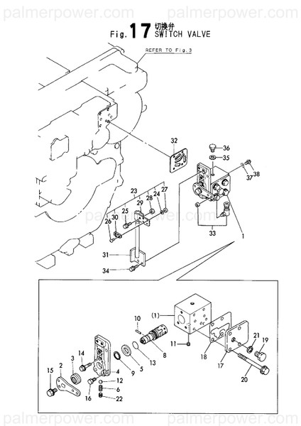 Order YANMAR 177501-04470 Valve, Switch