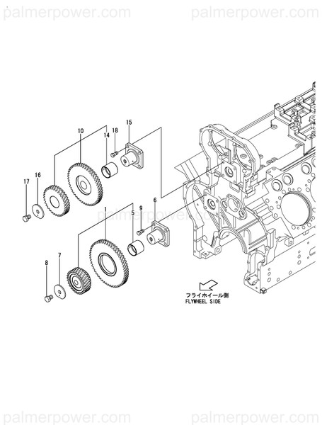 Order YANMAR 148960-14901 Gear Assy, Idle