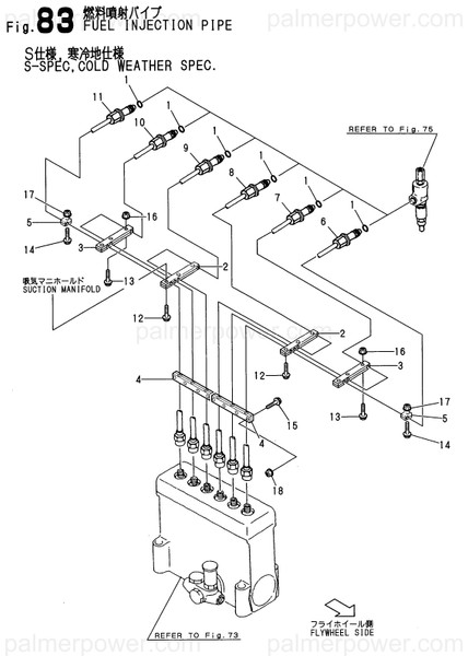 Order YANMAR 126618-59930 Pipe, Injection