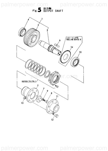 Order YANMAR 177025-03780 Gear, Z=64