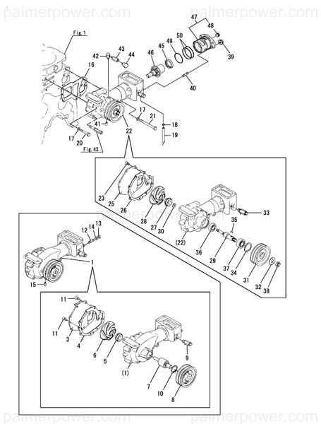 Order YANMAR 727650-43100-A Pump Assy, Water