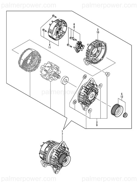 Order YANMAR 129677-77290 Regulator,24V Screws