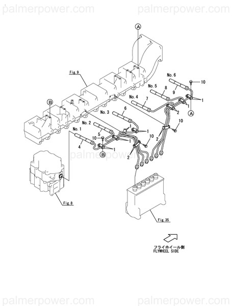 Order YANMAR 127881-59660 Pipe Assy, Injection