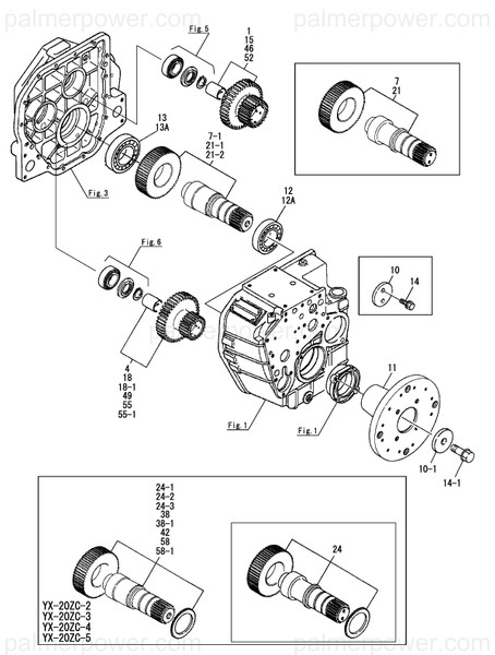 Order YANMAR 177058-03521 Pinion Assy, B Z=43