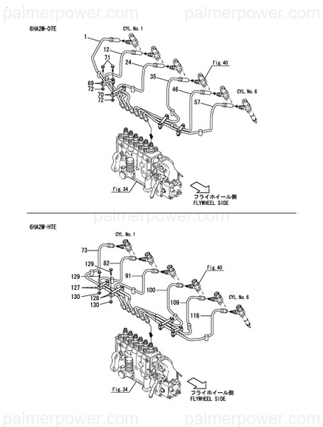 Order YANMAR 126665-59330-B Pipe, Injection