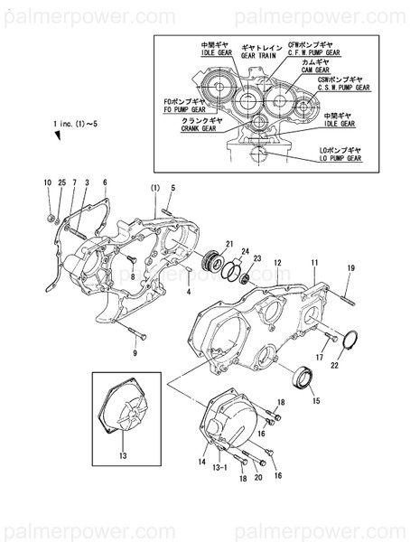 Order YANMAR 120130-01511 Gasket, Gear Case