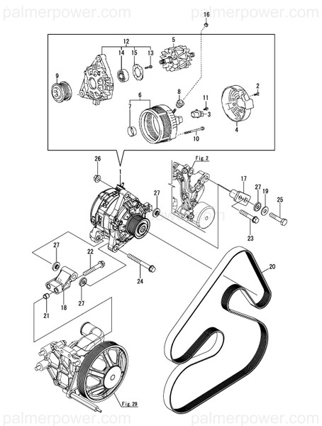 Order YANMAR 120670-77310 Insulator, Washer Te