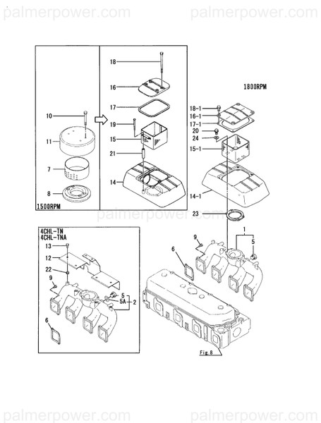 Order YANMAR 127412-12450 Cover, Air Duct