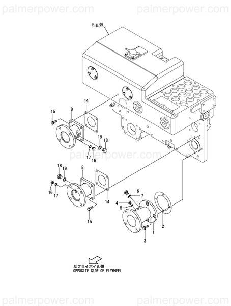 Order YANMAR 148999-49430 Pipe,Cfw Eng In Out