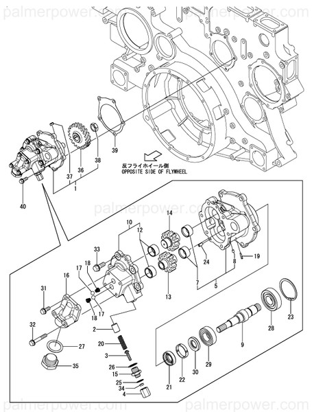 Order YANMAR 148960-52080 Shaft,Fuel Feed Pump