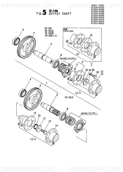 Order YANMAR 177020-03770 Gear, I=2.56 Z=64
