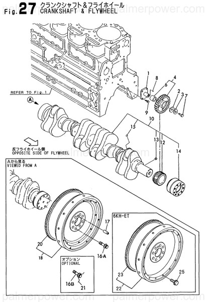 Order YANMAR 126618-21050 Crankshaft Assy