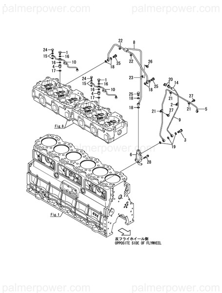 Order YANMAR 127677-59960 Pipe Assy, Return