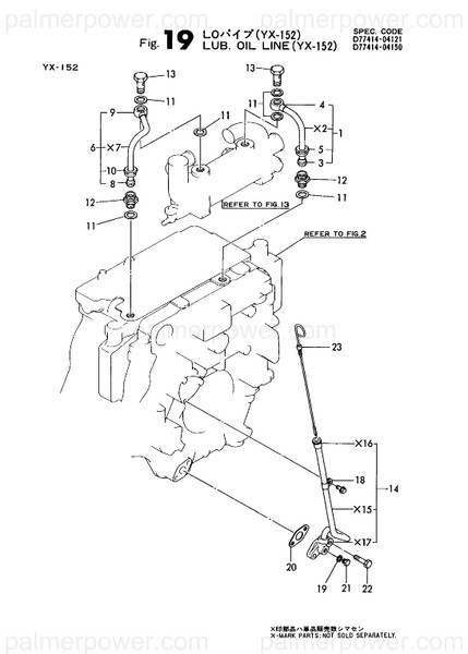 Order YANMAR 42130-500260 Dipstick