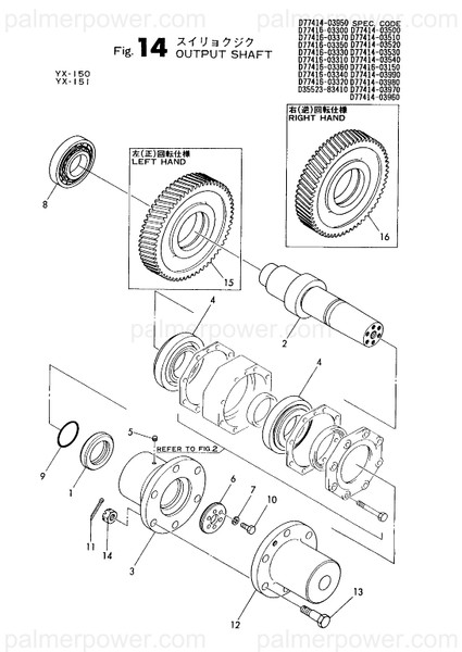 Order YANMAR 177414-03790 Gear, Z=74