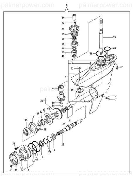 Order YANMAR 196322-04460 Shaft, Drive