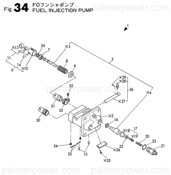 Order YANMAR 724240-51530 Rack Assy, Control