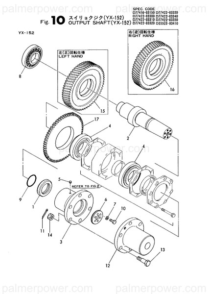 Order YANMAR 177416-03870 Gear, Z=84