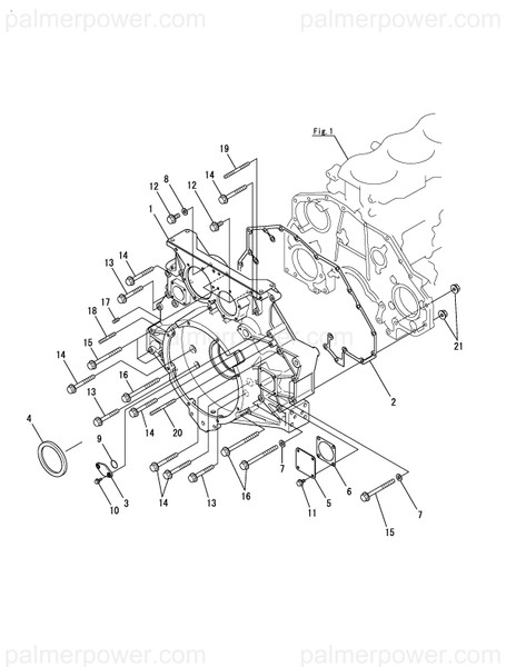 Order YANMAR 26226-080952 Stud, M8X 95