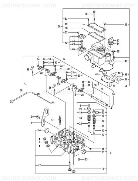 Order YANMAR 119415-11240 Shaft Assy, Rocker