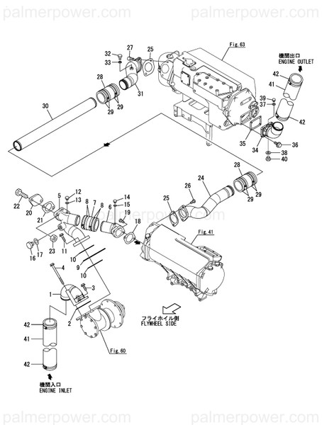 Order YANMAR 148660-49350 Flange