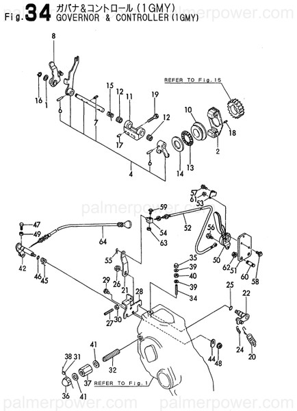 Order YANMAR 128176-66050 Handle, Regulator
