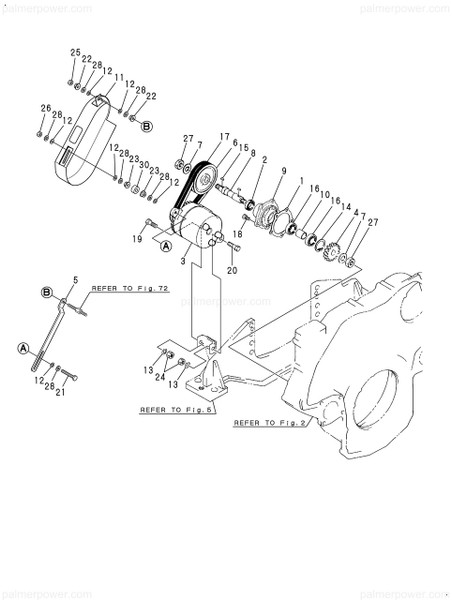 Order YANMAR 26156-100702 Bolt, M10X 70 Plated
