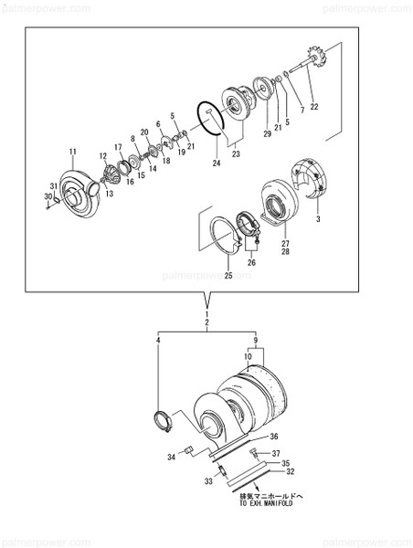 Order YANMAR X4913430100 Shaft & T/W Assy